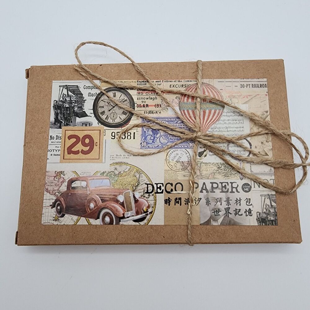 Scrapbook Paper Sticker Kit 200 Pc Journal Collage Retro Deco Ephemera Decoupage